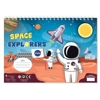 Picture of PAINTING BLOCK NASA 23X33 40 SHEETS STICKERS-STENCIL- 2 COLORING PAGES 2 DESIGNS
