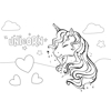 Picture of PAINTING BLOCK MUST UNICORN - MY BUTTERFLY 23X33 40 SHEETS STICKERS-STENCIL- 2 COLORING PAGES 2 DESIGNS