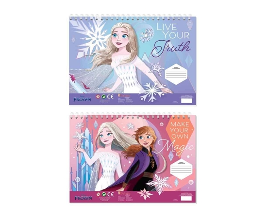 Picture of PAINTING BLOCK FROZEN 2 23X33 40 SHEETS STICKERS-STENCIL- 2 COLORING PAGES 2 DESIGNS