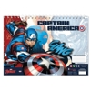 Picture of PAINTING BLOCK CAPTAIN AMERICA 23X33 40 SHEETS STICKERS-STENCIL- 2 COLORING PAGES 2 DESIGNS