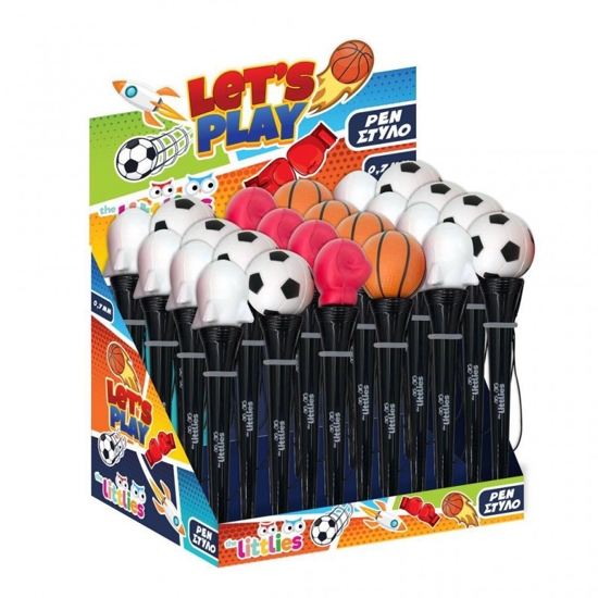 Picture of Pen Toss game with Blue Ink The Littlies 4 Designs