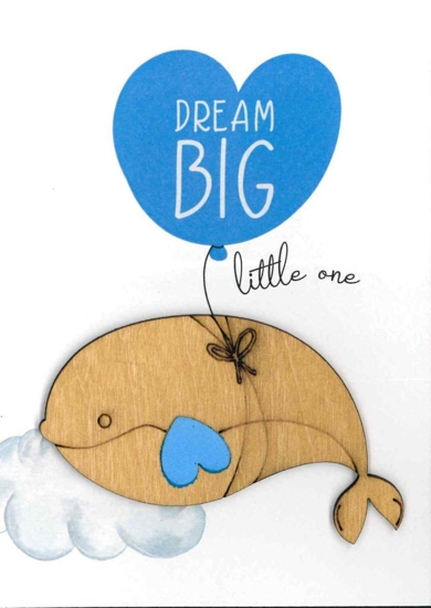 Picture of GREETING CARD "DREAM BIG LITTLE ONE" -  BOY