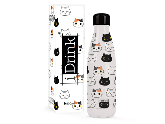 Picture of CANTEEN i DRINK ID0093 THERM BOTTLE 500ml CATS