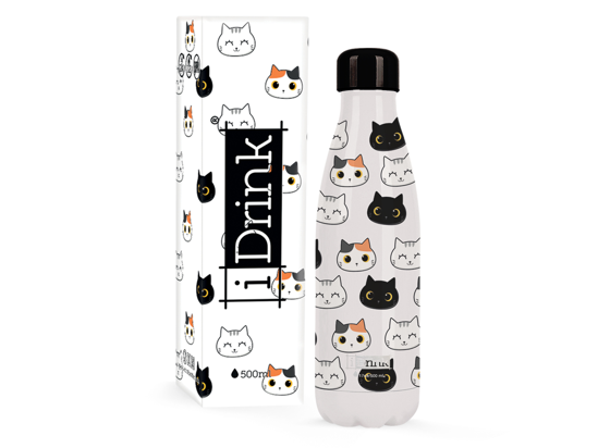 Εικόνα της ΠΑΓΟΥΡΙ i DRINK ID0093 THERM BOTTLE 500ml CATS