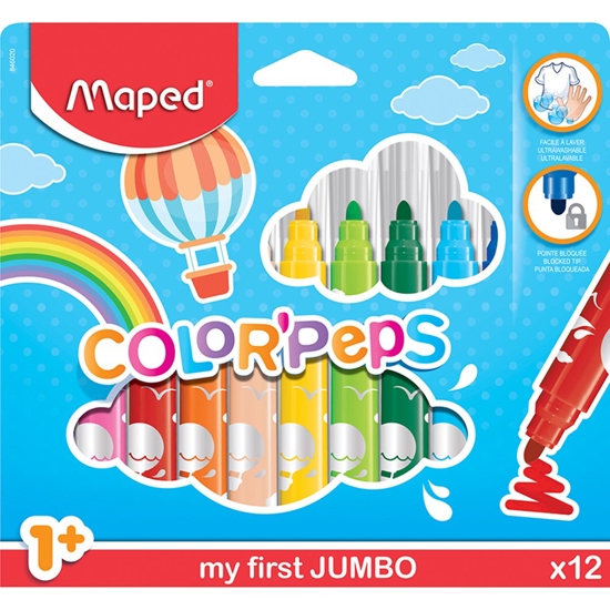 Picture of PAINTING MARKS MAPED COLOR'PEPS MAXI 12 COLORS