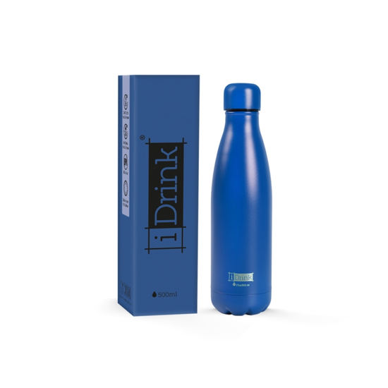 Picture of CANTEEN  i DRINK ID0441 THERM BOTTLE 500ML DARK BLUE