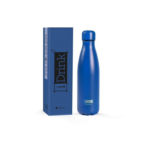 Εικόνα της ΠΑΓΟΥΡΙ I DRINK ID0441 THERM BOTTLE 500ML DARK BLUE