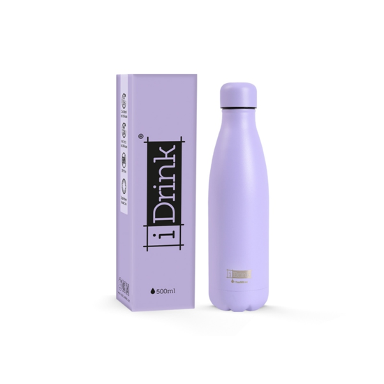 Εικόνα της ΠΑΓΟΥΡΙ I DRINK ID0440 THERM BOTTLE 500ML LAVANDER