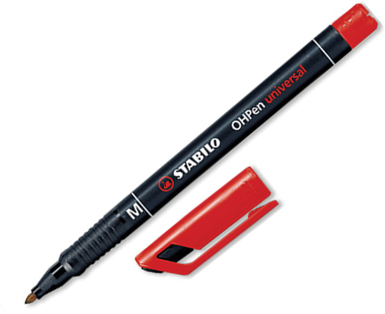 Picture of MARKER PERMANENT STABILO OHPen RED M