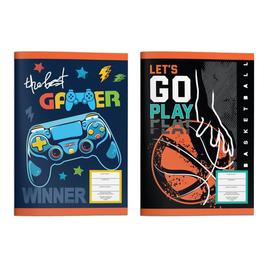 Picture of PIN NOTEBOOK MUST BASKETBALL – THE BEST GAMER 17X25 40 SHEETS 2 DESIGNS
