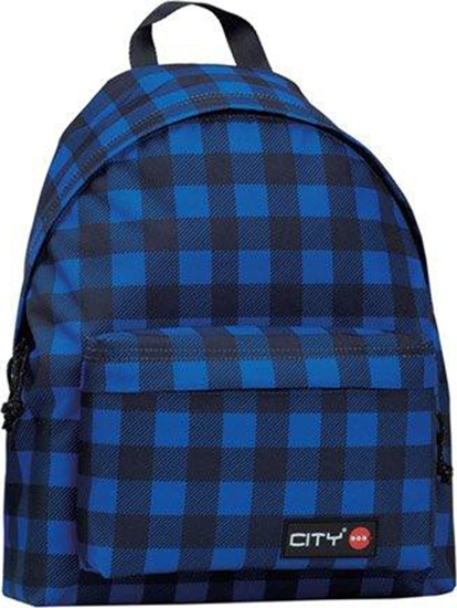 Picture of BAG CITY THE DROP 97717 BLUE CHECKS 41 x 30,5 x 15,5 cm