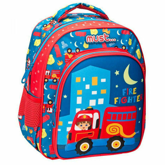 Picture of TODDLER BACKPACK MUST FIRE FIGHTER 3D SOFT WITH 2 POUCHES