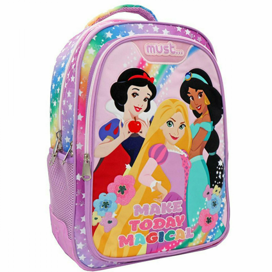 Picture of SCHOOL BACKPACK MUST DISNEY PRINCESS MAKE TODAY MAGICAL 3 POUCHES