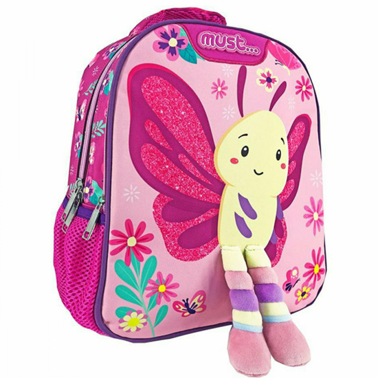 Picture of SCHOOL BACKPACK TODDLER MUST CHARMY BUTTERFLY WITH 2 POUCHES