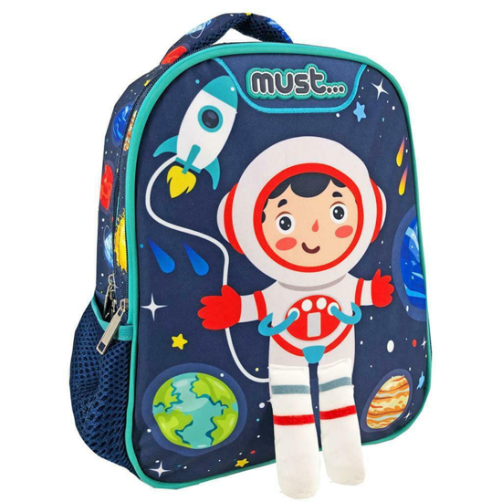 Picture of TODDLER SCHOOL BACKPACK MUST CHARMY ASTRONAUT WITH 2 POUCHES