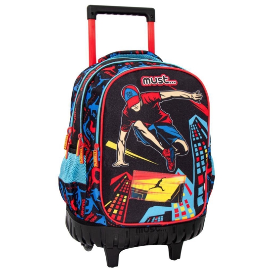 Picture of BACKPACK PRIMARY SCHOOL TROLLEY EXTREME PARKOUR MUST 3 CASES