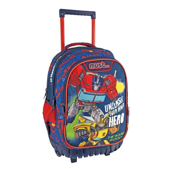 Picture of BACKPACK PRIMARY SCHOOL TROLLEY TRANSFORMERS UNLEASE YOUR INNER HERO MUST 3 CASES
