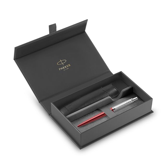 Εικόνα της ΣΤΥΛΟ PARKER JOTTER CORE KENSINGTON RED Ball Pen with black pouch