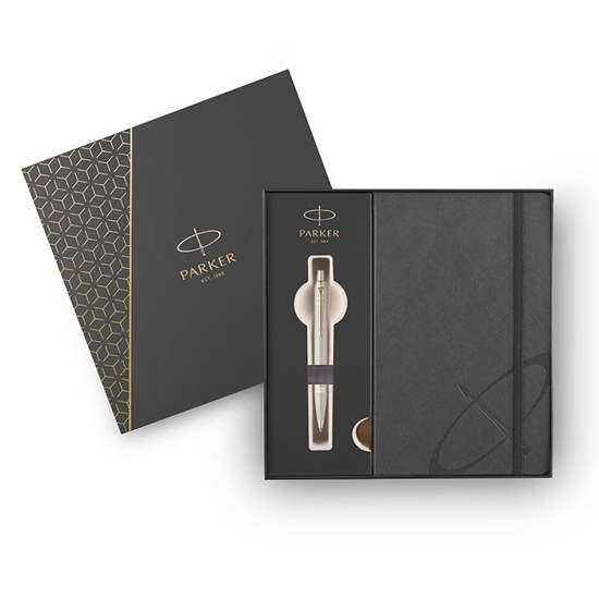 Picture of Pen Parker IM Mono Champagne Set Ballpen and Notebook