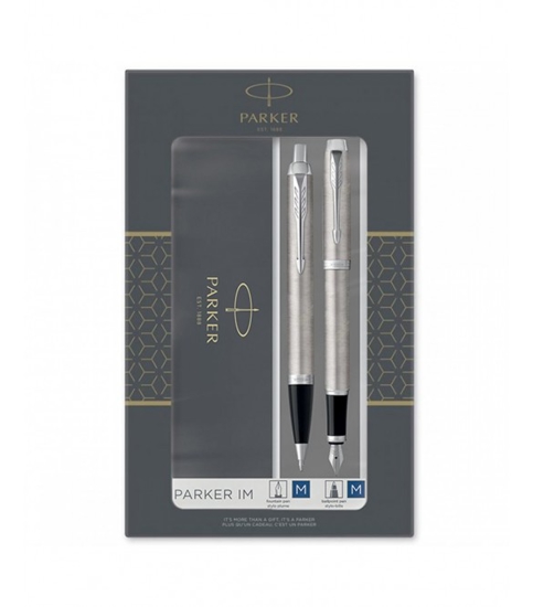 Εικόνα της ΣΕΤ ΔΩΡΟΥ PARKER ΠΕΝΑ + ΣΤΥΛΟ BALLPEN IM DUO ESSENTIAL STAINLESS STEEL CT