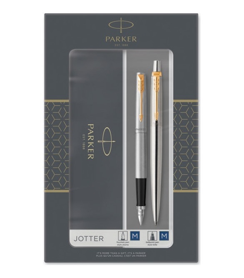 Εικόνα της ΠΕΝΑ + ΣΤΥΛΟ BALLPEN JOTTER CR DUO STAINLESS STEEL GT