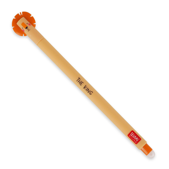 Picture of Erasable Gel Pen Lion Orange Legami