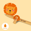 Picture of Erasable Gel Pen Lion Orange Legami