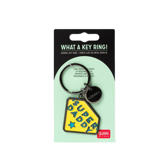 Picture of Enamel Key Chain What a Key Ring! - Super daddy Legami