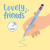 Picture of Gel Pen decorative Sloth - Lovely Friends Legami