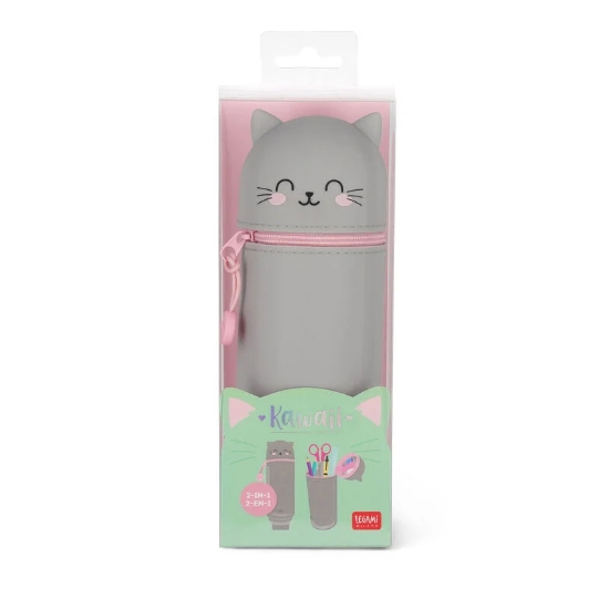 Picture of CASE - PENCIL CASE 2 IN 1 SILICONE KITTY LEGAMI