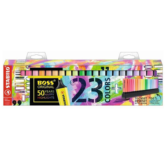 Picture of MARKERS STABILO BOSS 70/23 DESKSET 23pcs