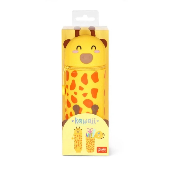 Picture of CASE - PENCIL CASE 2 IN 1 SILICONE GIRAFFE LEGAMI