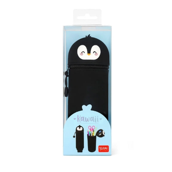Picture of CASE - PENCIL CASE 2 IN 1 SILICONE PENGUIN LEGAMI