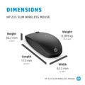Εικόνα της HP 235 Slim Wireless Mouse