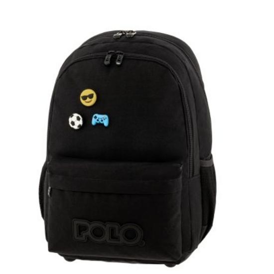 Εικόνα της ΣΑΚΙΔΙΟ ΠΛΑΤΗΣ POLO PINS ΜΑΥΡΟ 2025 901059-2000