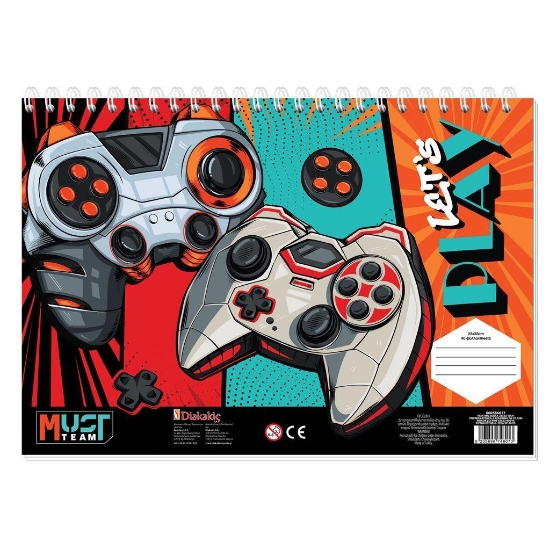 Εικόνα της ΜΠΛΟΚ ΖΩΓΡΑΦΙΚΗΣ GAMING LET'S PLAY 23X33 40ΦΥΛΛΑ ΑΥΤΟΚΟΛΛΗΤΑ-ΣΤΕΝΣΙΛ