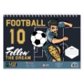 Picture of PAINTING BLOCK FOOTBALL 23X33 40 SHEETS STICKERS-STENCIL