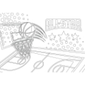 Picture of PAINTING BLOCK FOOTBALL 23X33 40 SHEETS STICKERS-STENCIL
