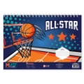 Picture of PAINTING BLOCK BASKETBALL ALL STAR 23X33 40 SHEETS STICKERS-STENCIL
