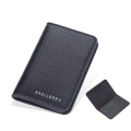 Picture of Card holder Black synthetic leather mini slim diptych 7x11cm