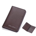 Picture of Card holder Brown synthetic leather mini slim diptych 7x11cm