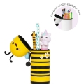 Picture of CASE - PENCIL CASE 2 IN 1 SILICONE BEE LEGAMI