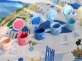 Picture of Set paint My paint by number Brush Santorini par Maja Tomljanovic La Petite Epicerie