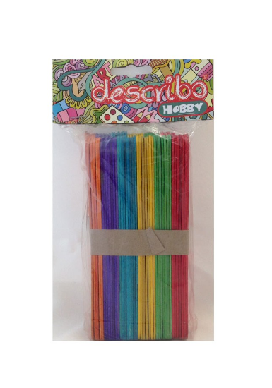 Picture of GLUE STICK COLORFUL 6 ASSORTED COLORS SET OF 80 PIECES 150 X 18 MM WIDE DESCRIBO
