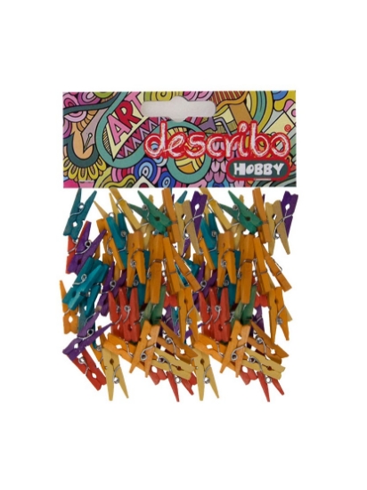 Picture of LOCKERS WOODEN CLORED MINI SET OF 40 PIECES 25 X 3 X 6 MM DESCRIBO