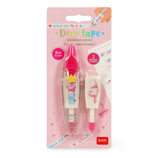 Εικόνα της Στυλό Tαινία διακόσμησης 2τεμ x 4m - Deco Tape Unicorn Legami
