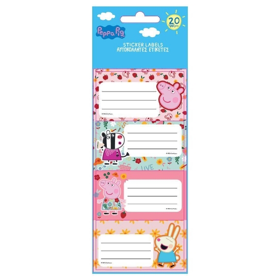 Picture of LABELS ADHESIVE PEPPA PIG 20PCS 5 SHEETS