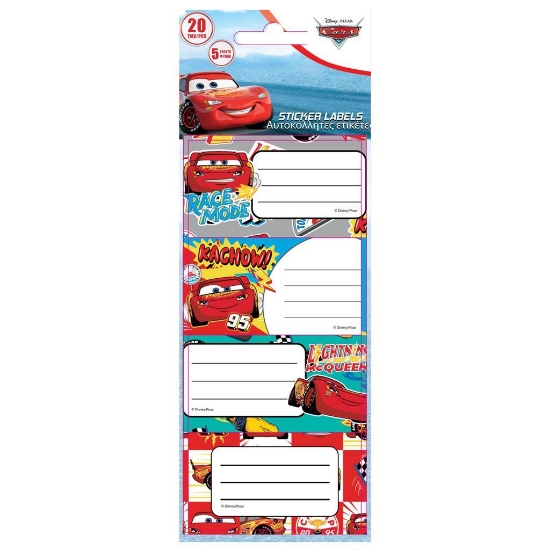 Picture of LABELS ADHESIVE CARS 20PCS 5 SHEETS
