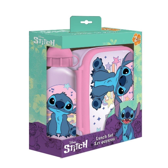 Picture of Set Lunch Stitch Lunch Box 800ml - Aluminum Bottle 500ml