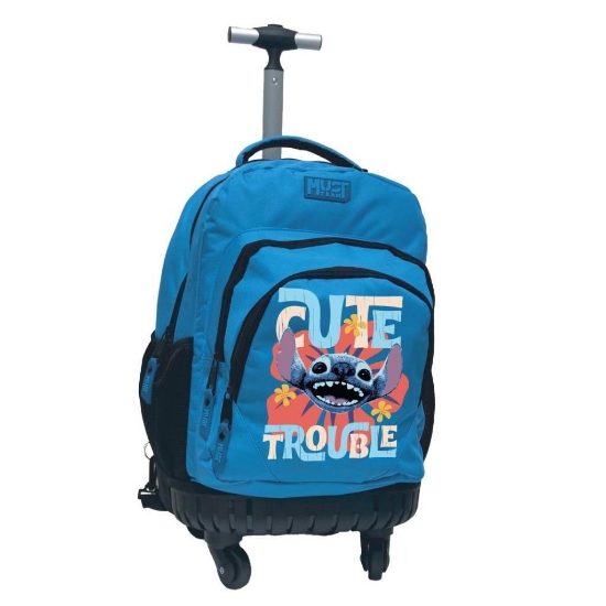 Picture of Trolley Elementary School Stitch Must Team 3 Cases Blue with Single Handle